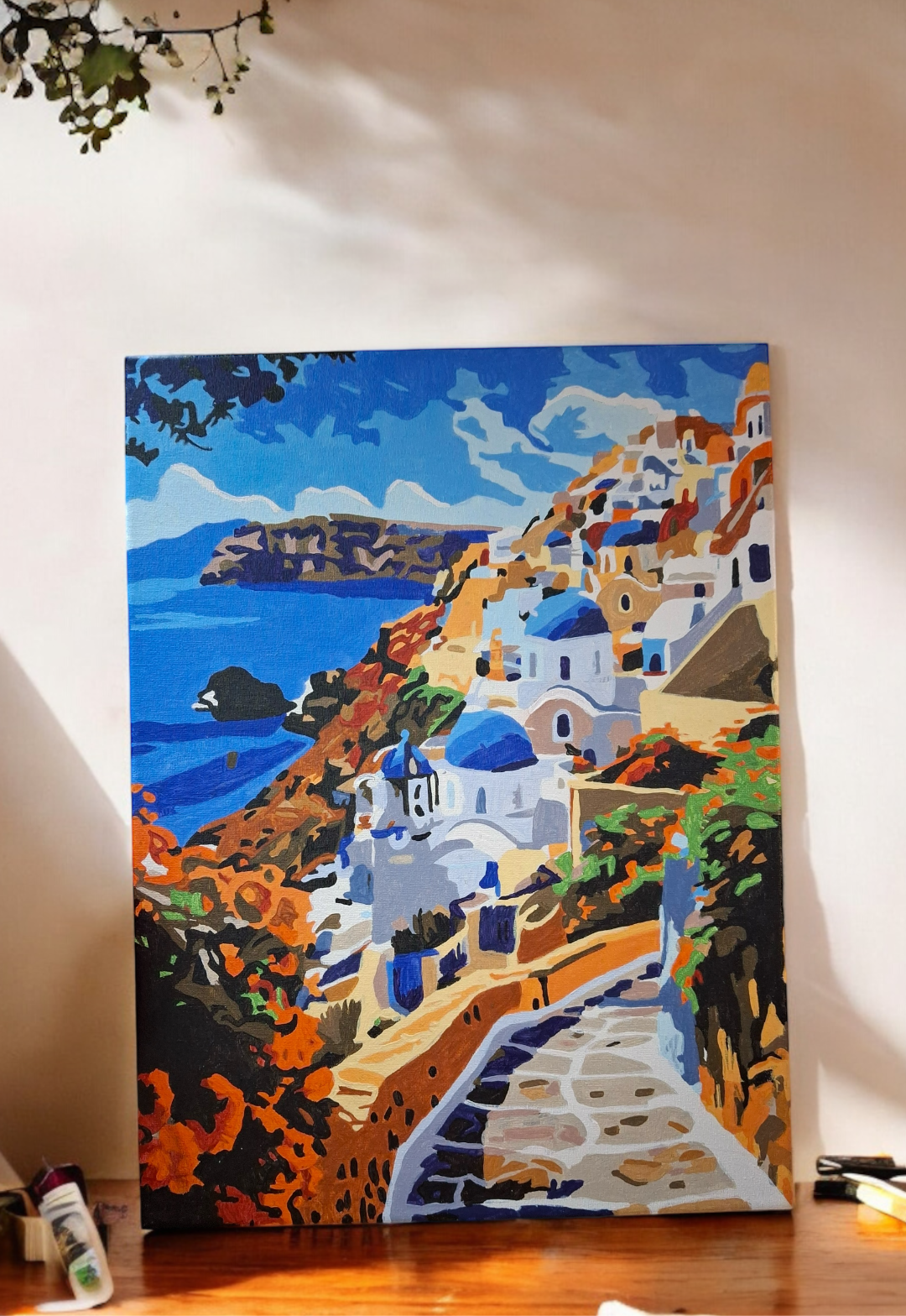 Sun Sea and Santorini Paint by Numbers Kit