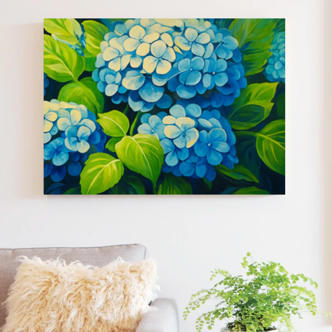Hydrangea Blues Paint by Number Kit