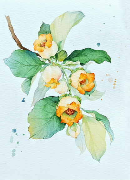 Magical Flowers Watercolour Mini Painting Book