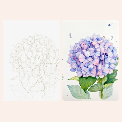 Magical Flowers Watercolour Mini Painting Book