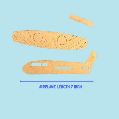 3D Wooden Airplane DIY Kit