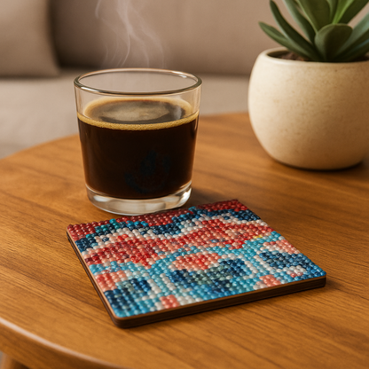 Ikat Carnival Diamond Coaster Kit