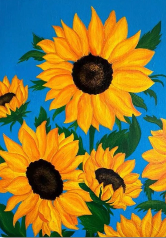 Shining Sunflowers Diamond Art Kit