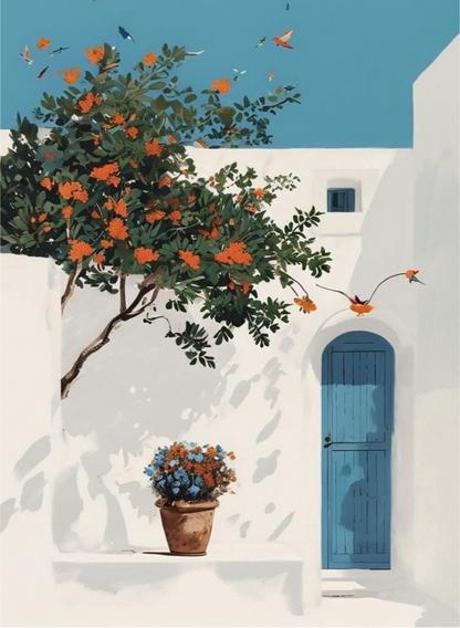Mediterranean Villa Sol Paint by Number Kit