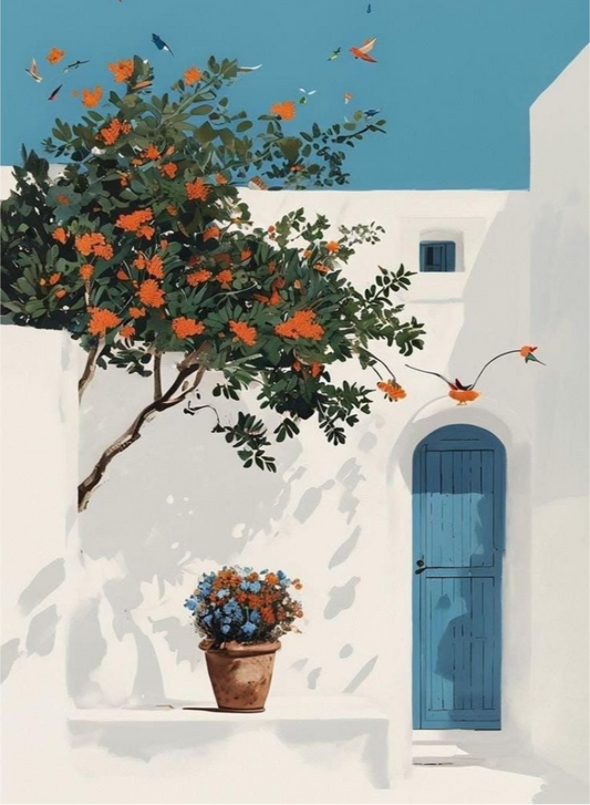 Mediterranean Villa Sol Paint by Number Kit
