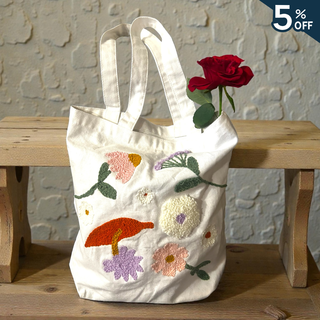 Punch Needle Tote Bag Kit