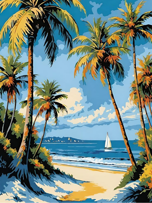 Tropic Like It's Hot Paint by Number Kit