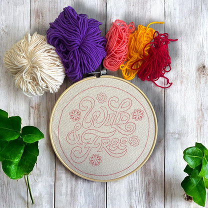 Wild & Free Punch Needle Embroidery Kit - Craftmate