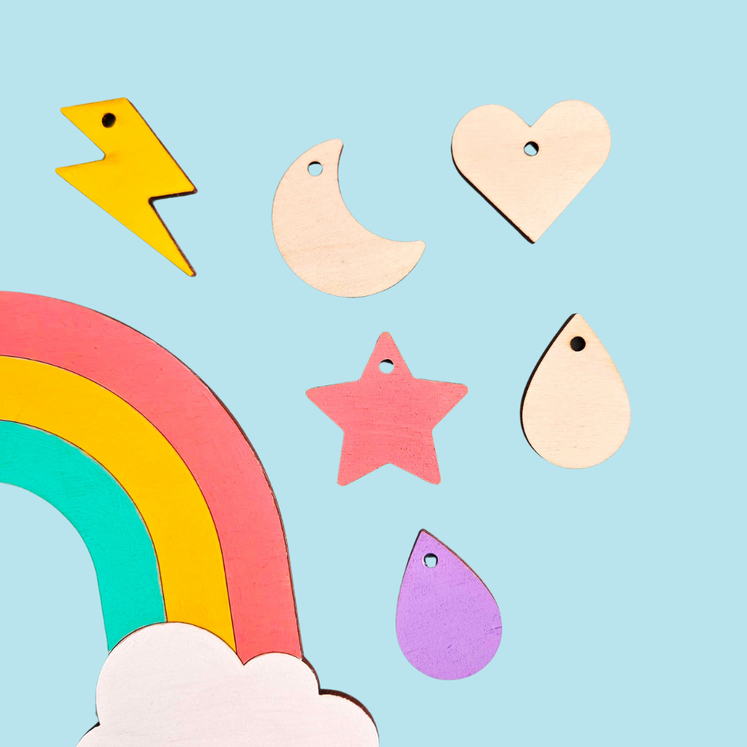 Wooden Rainbow Wall Hanging DIY Kit