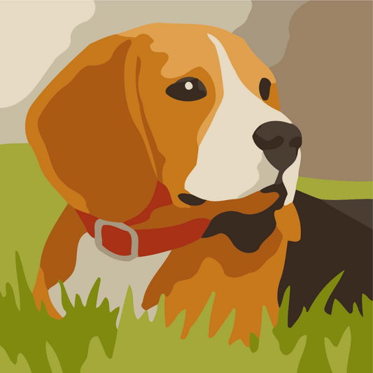 Beagle Bliss Paint by Number Mini Kit