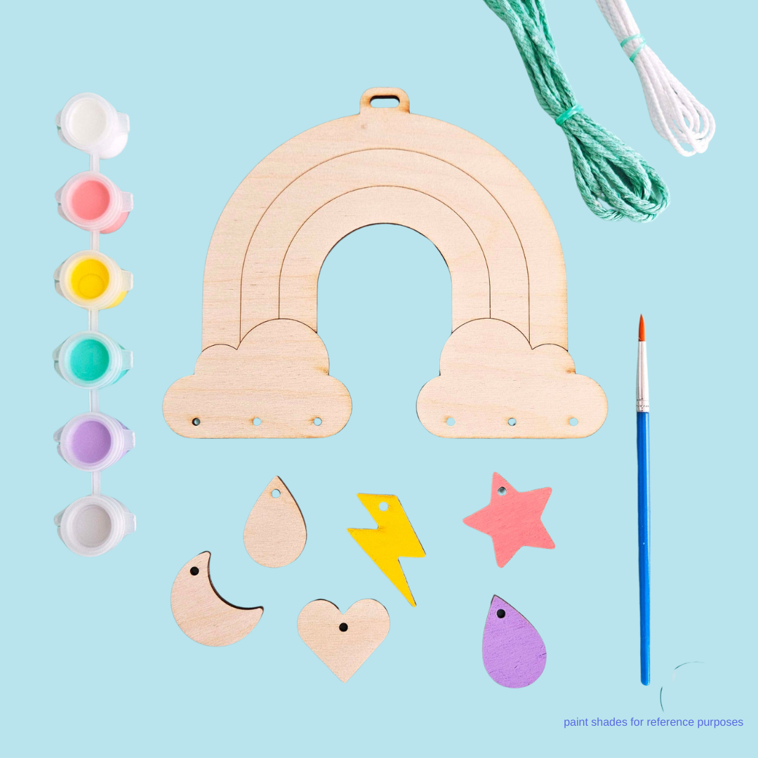 Wooden Rainbow Wall Hanging DIY Kit