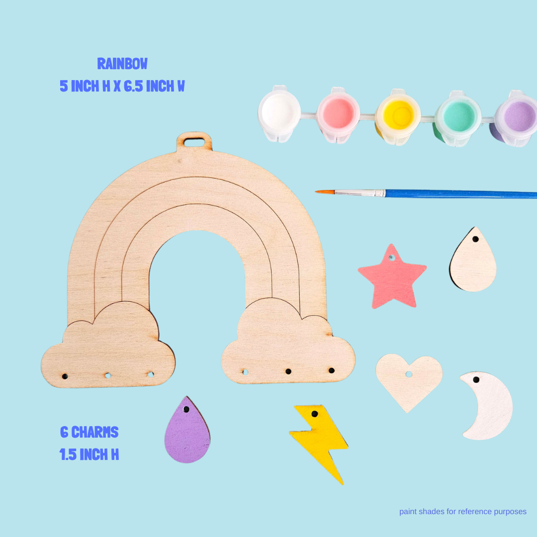 Wooden Rainbow Wall Hanging DIY Kit