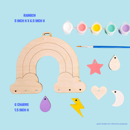 Wooden Rainbow Wall Hanging DIY Kit