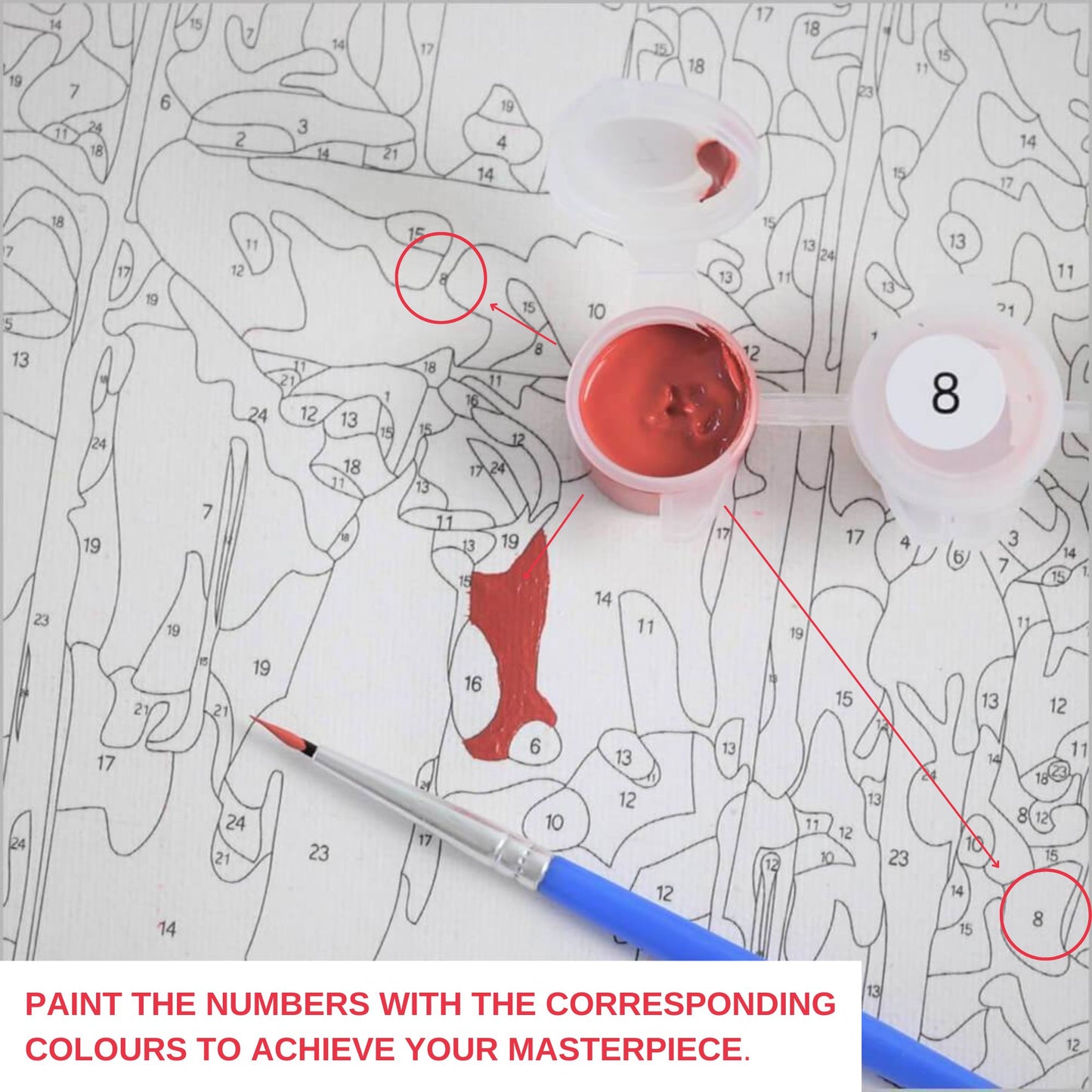 Coastal Charm Paint by Numbers Kit