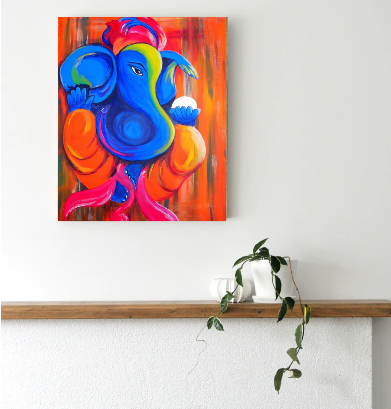 Brushing Away Obstacles with Ganesha Paint by Numbers Kit