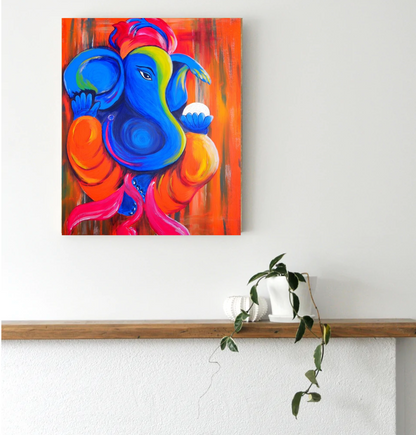 Brushing Away Obstacles with Ganesha Paint by Numbers Kit