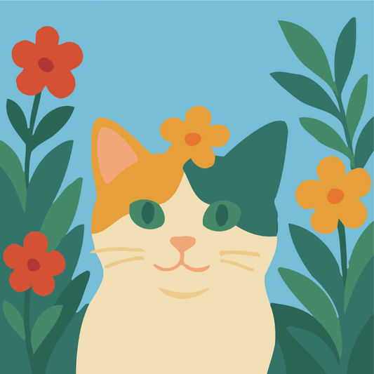 Purr-fect Garden Paint by Number Mini Kit