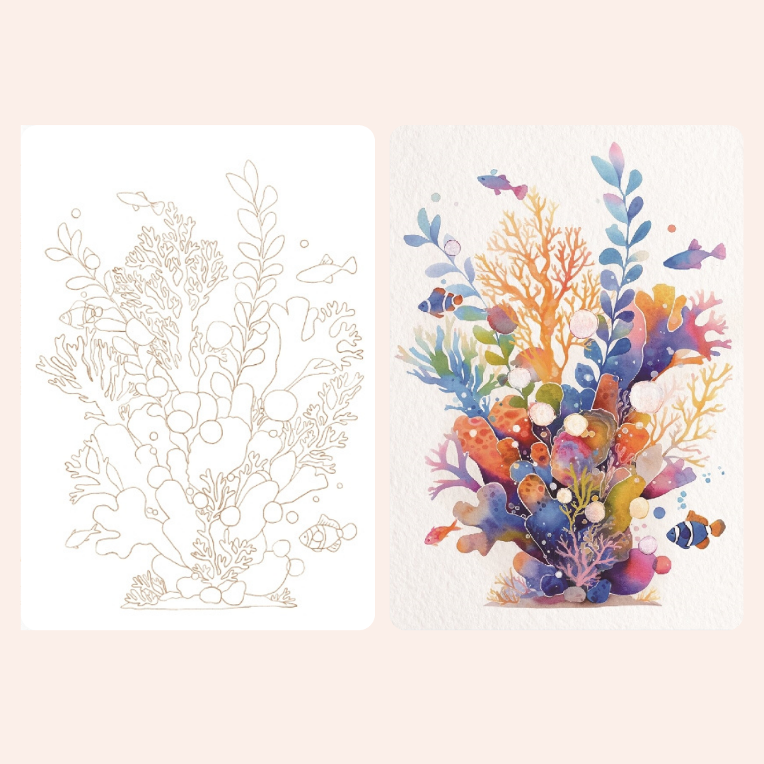 Ocean Watercolour Painting Kit