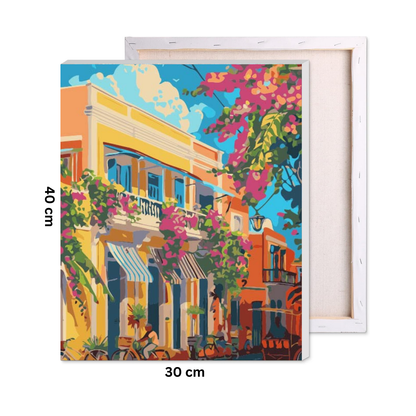 Old Town Bloom Paint by Number Kit