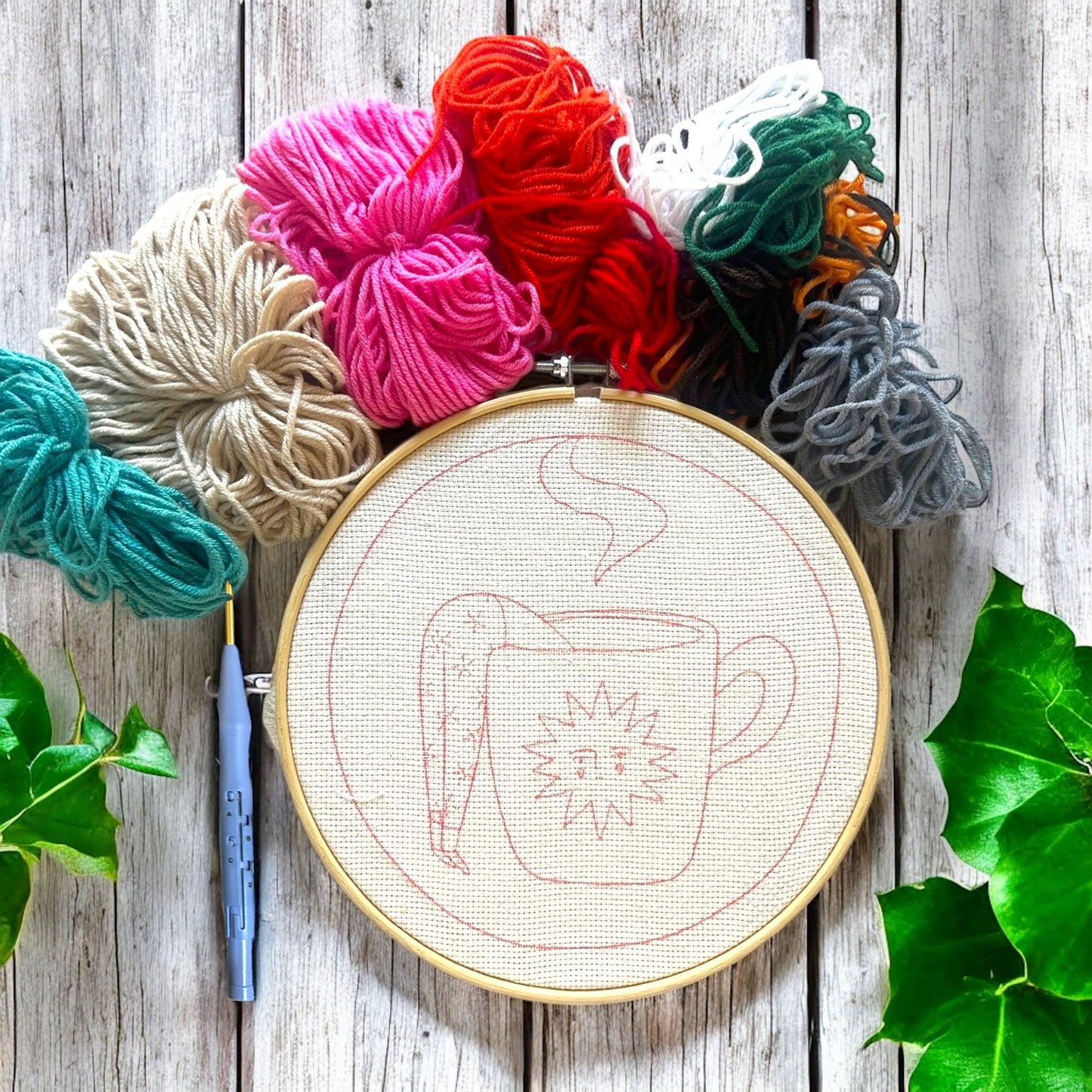 But, First Coffee! Punch Needle Embroidery Kit