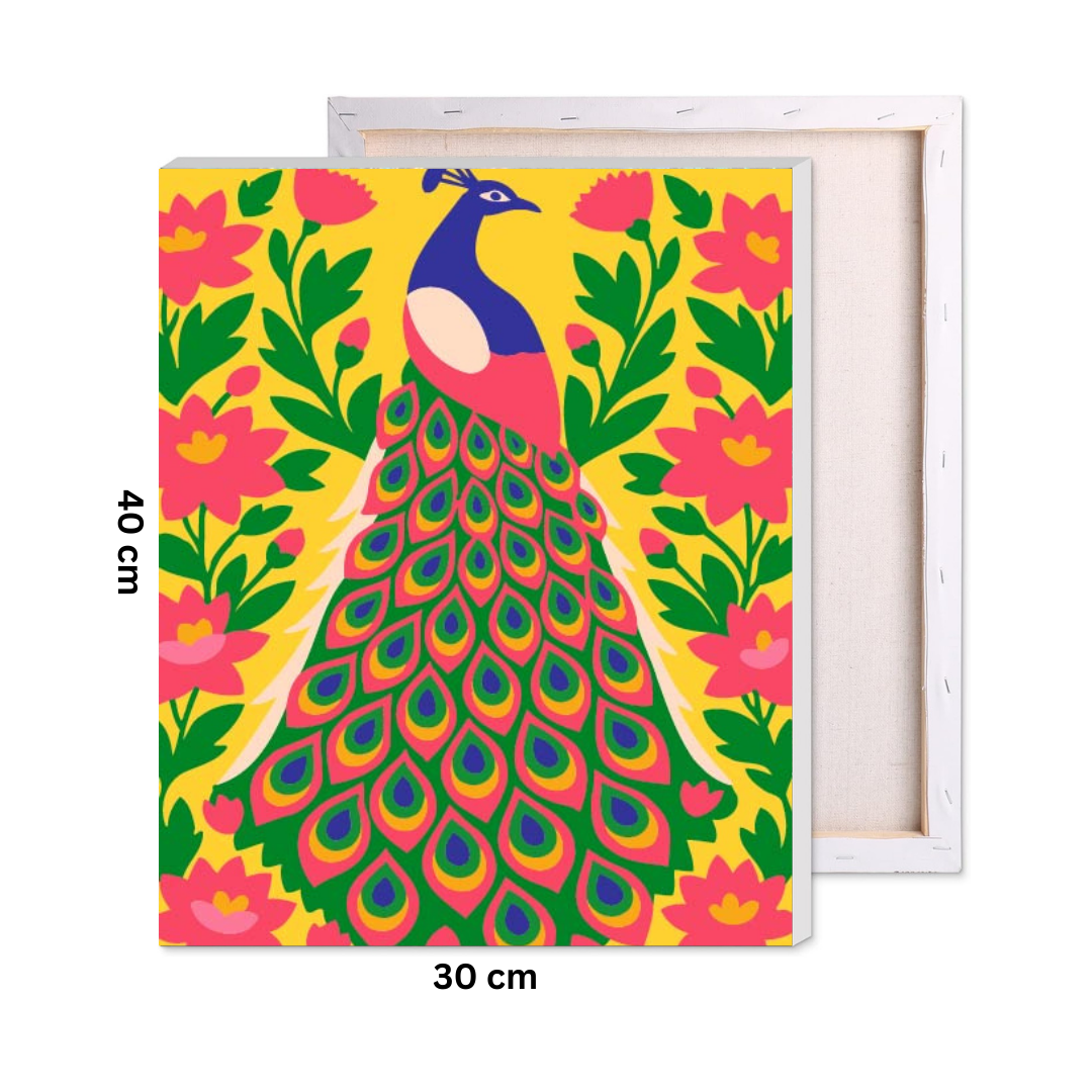 Royal Peacock Paint by Number Kit