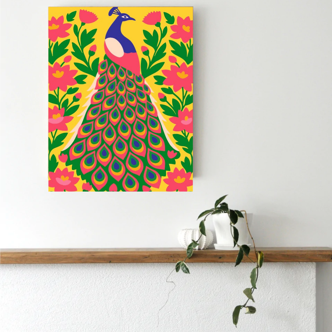 Royal Peacock Paint by Number Kit