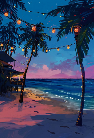 Beach Afterhours Diamond Painting Kit