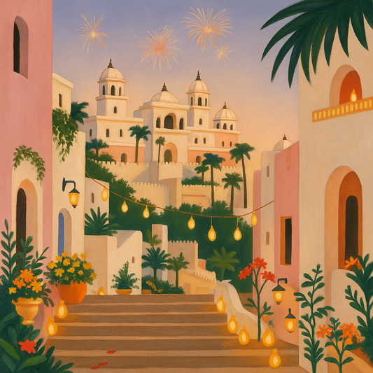 Festive India Paint by Number Mini Kit