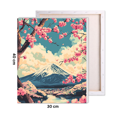 Fuji in Bloom Paint by Number Kit
