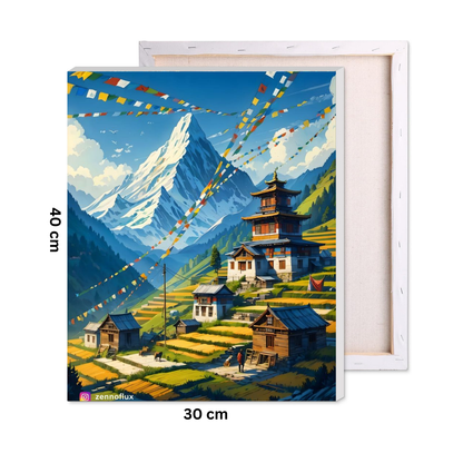 Himalayan Valley Paint by Number Kit