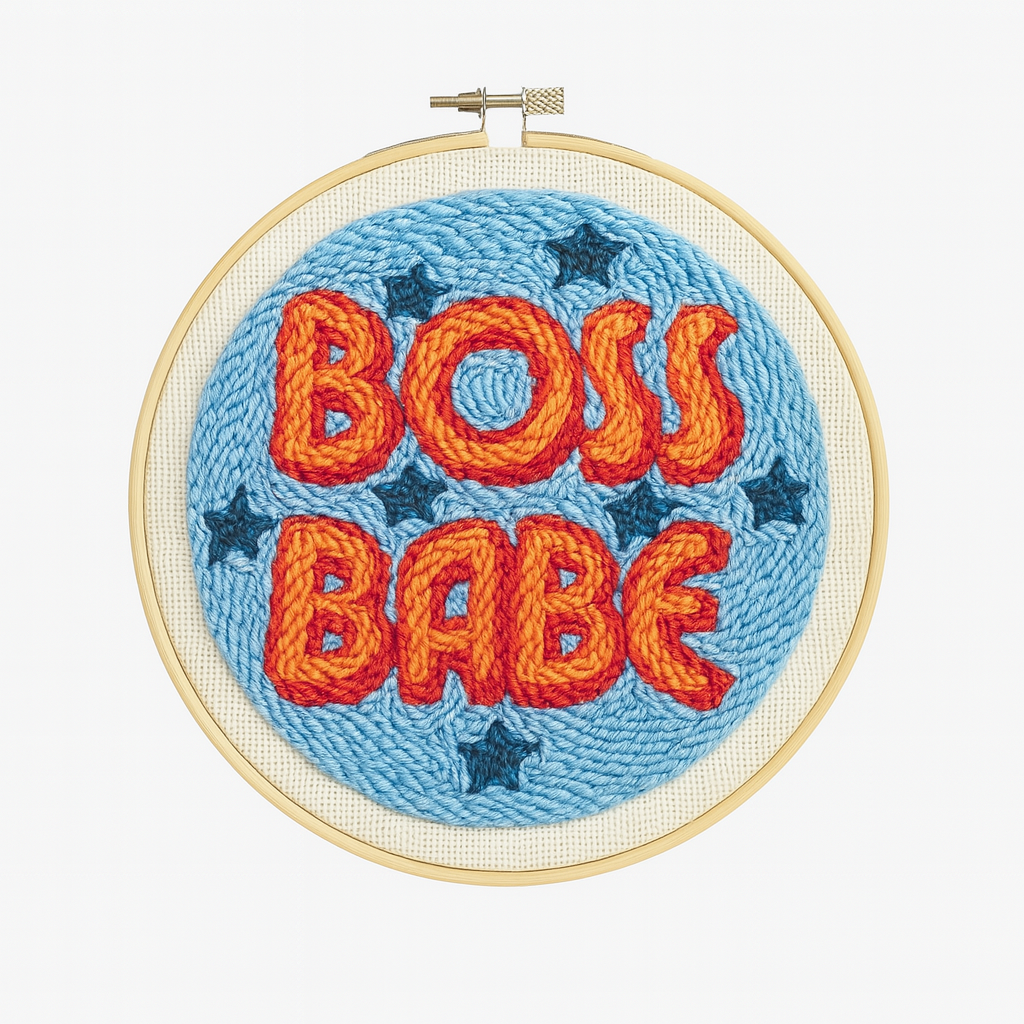 Boss Babe Punch Needle Embroidery Kit