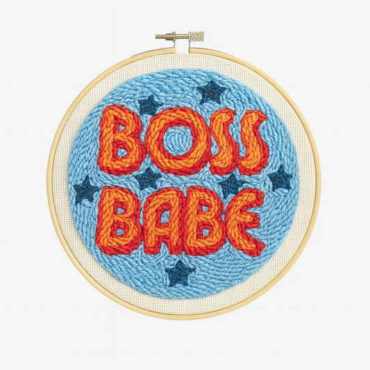 Boss Babe Punch Needle Embroidery Kit