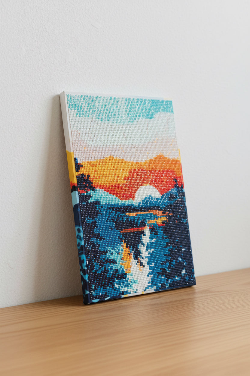 Alpine Golden Hour Diamond Painting Kit