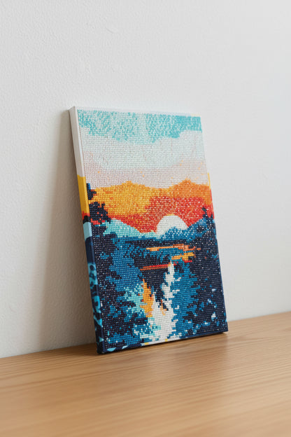 Alpine Golden Hour Diamond Painting Kit