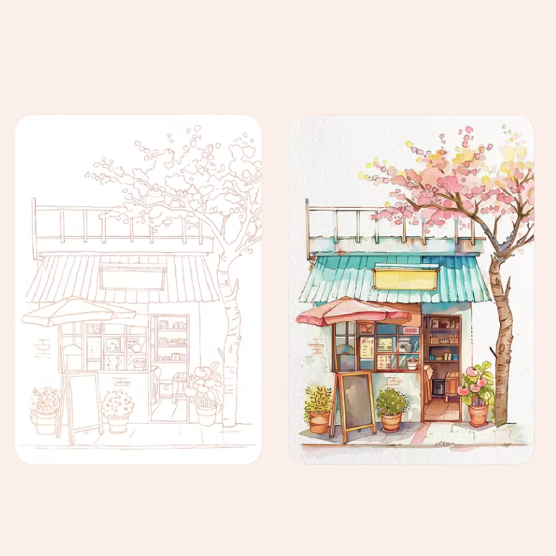 Quiet Time Watercolour Painting Book Kit - Craftmate