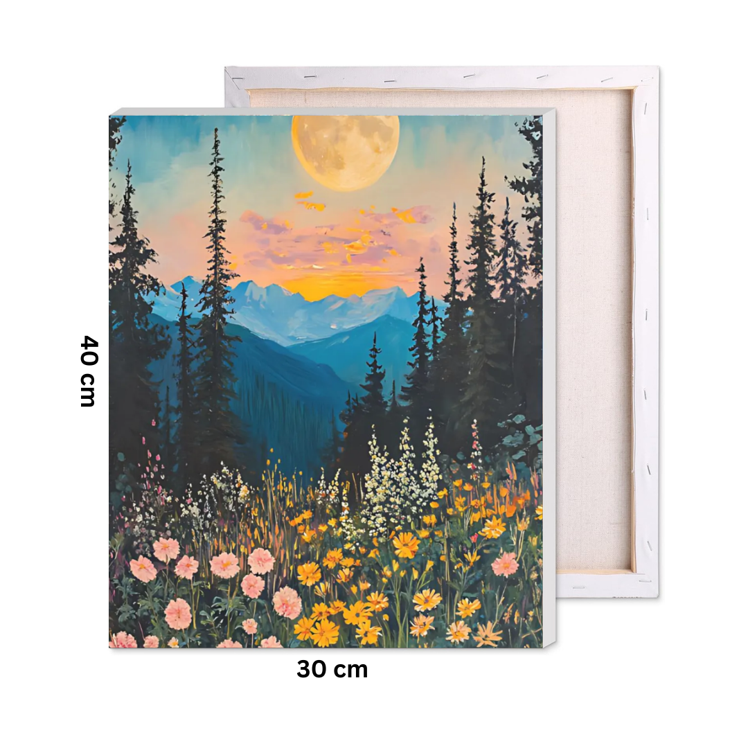 Mountain of Wildflowers Paint by Number Kit