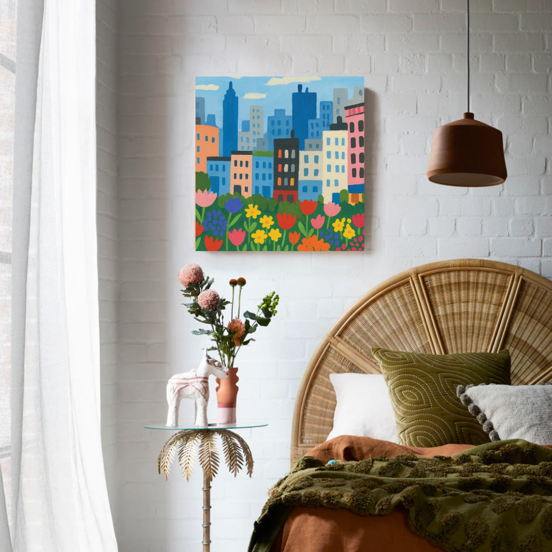 City Flower Market Paint by Number Mini Kit