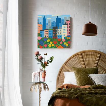 City Flower Market Paint by Number Mini Kit