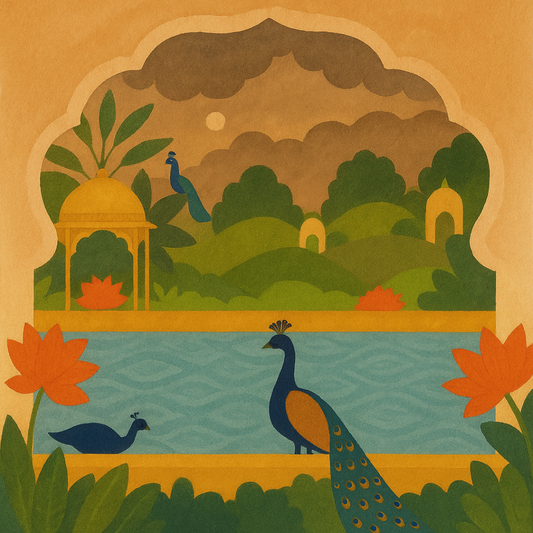 Peacock Palace Paint by Number Mini Kit