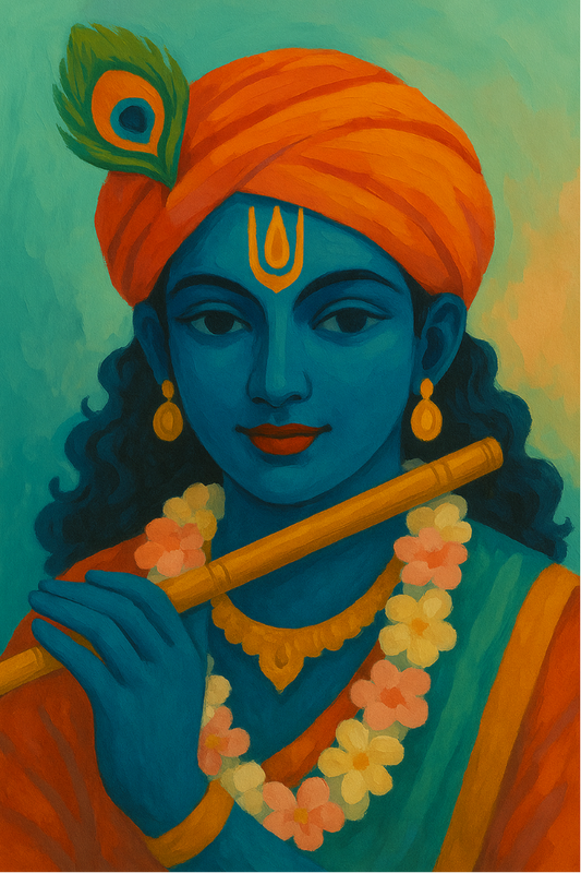Krishna Glow Paint by Number Kit