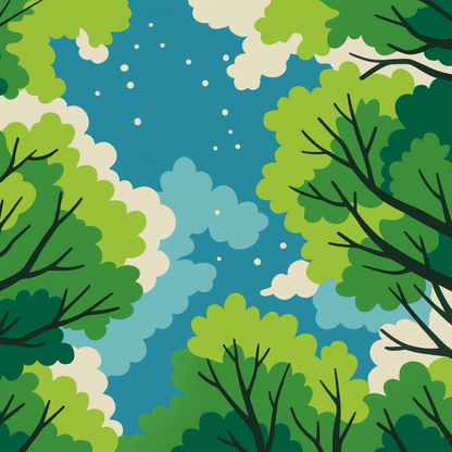 Under the Trees Paint by Number Mini Kit