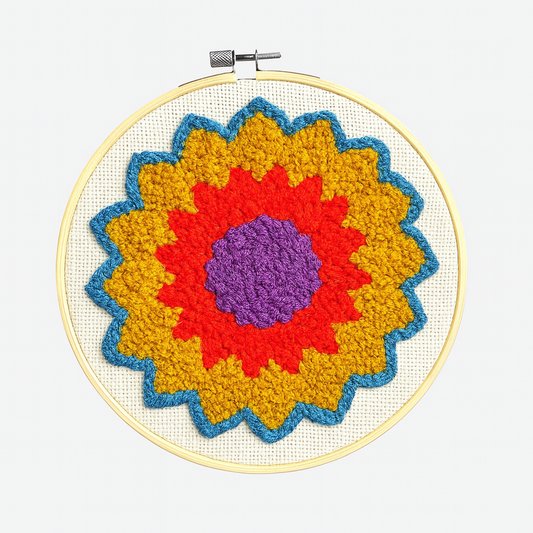Magical Mandala Punch Needle Embroidery Kit