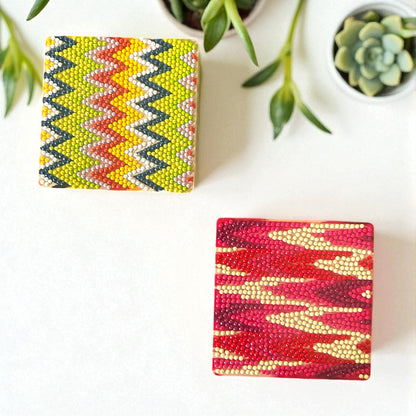 Ikat Spark Diamond Coaster Kit