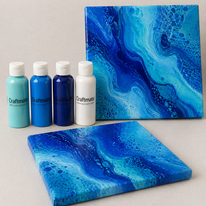 Fluid Art Canvas Painting Kit