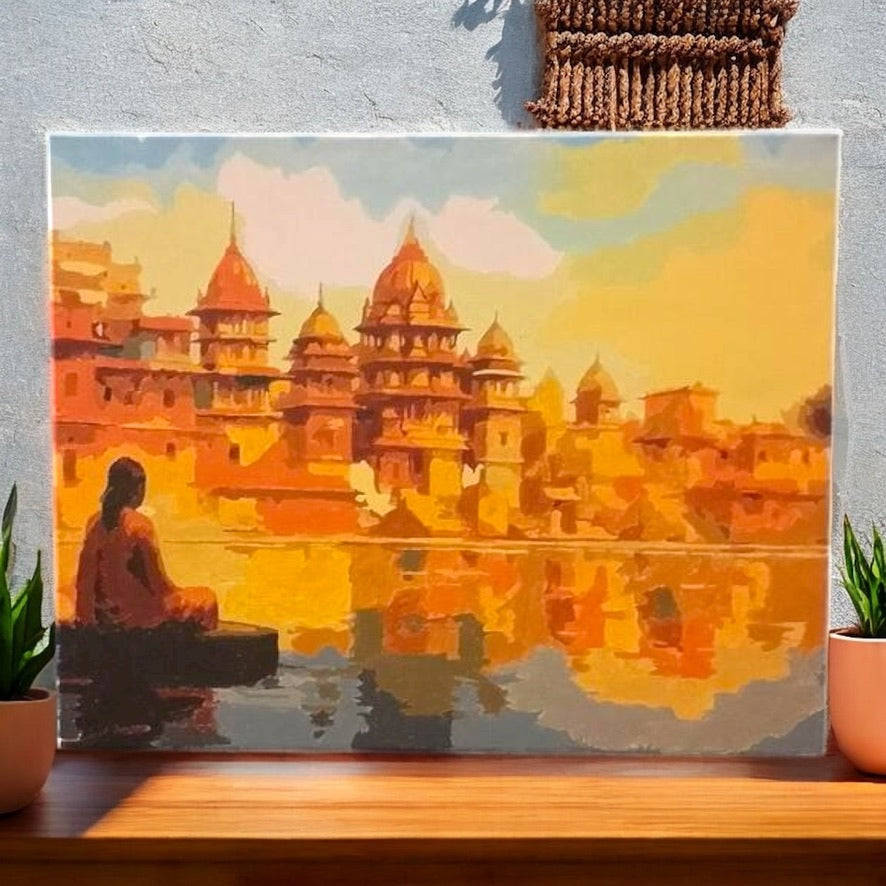 Serenity by the Ghats Paint by Number Jumbo Kit