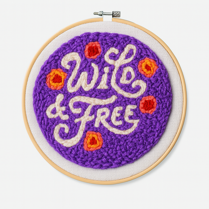 Wild & Free Punch Needle Embroidery Kit