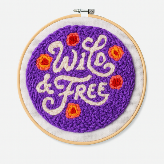 Wild & Free Punch Needle Embroidery Kit