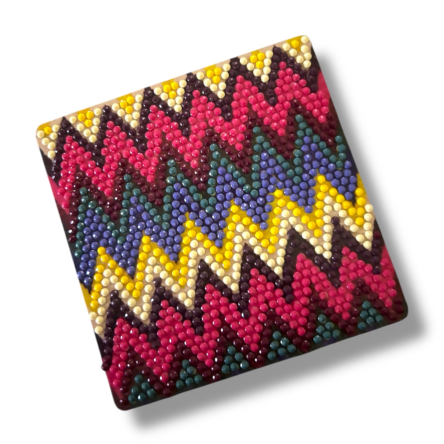 Chevron Ikat Diamond Coaster Kit