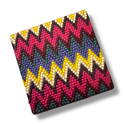 Chevron Ikat Diamond Coaster Kit