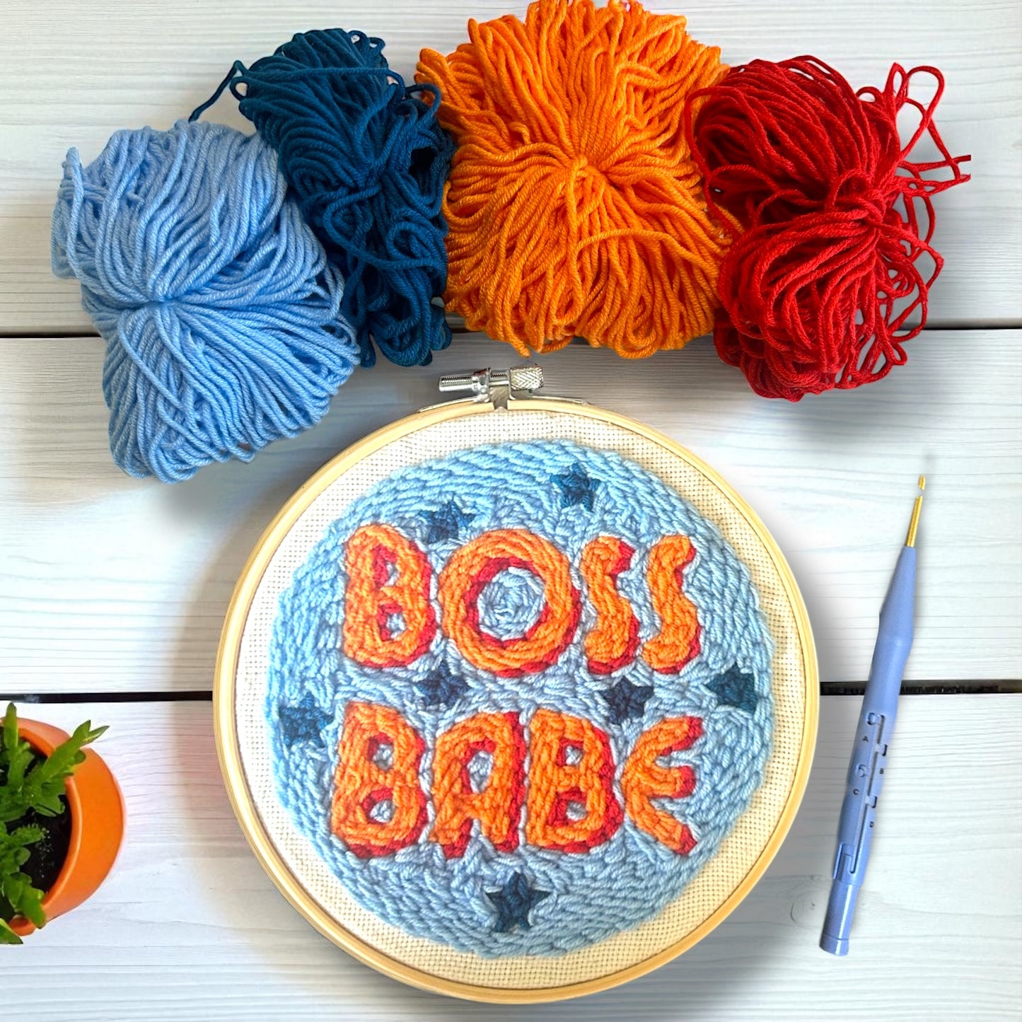 Boss Babe Punch Needle Embroidery Kit